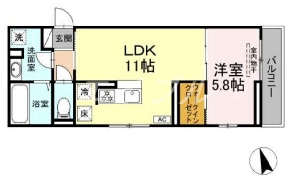 セイル倉敷の物件間取画像